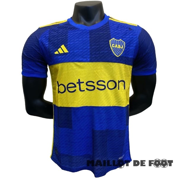 Foot Maillot Pas Cher Thailande Domicile Joueurs Maillot Boca Juniors 2023 2024 Bleu Jaune