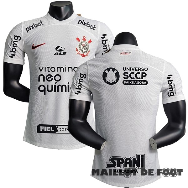 Foot Maillot Pas Cher Thailande Domicile Joueurs Maillot Corinthians Paulista 2023 2024 Blanc Noir