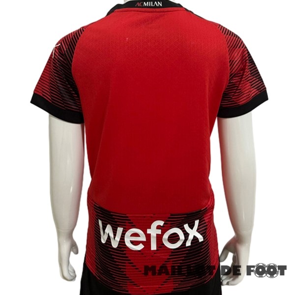 Foot Maillot Pas Cher Thailande Domicile Joueurs Maillot Enfant AC Milan 2023 2024 Rouge
