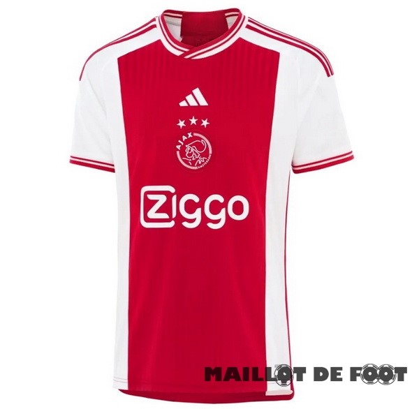 Foot Maillot Pas Cher Thailande Domicile Maillot Ajax 2023 2024 Rouge Blanc