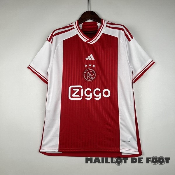 Foot Maillot Pas Cher Thailande Domicile Maillot Ajax 2023 2024 Rouge Blanc