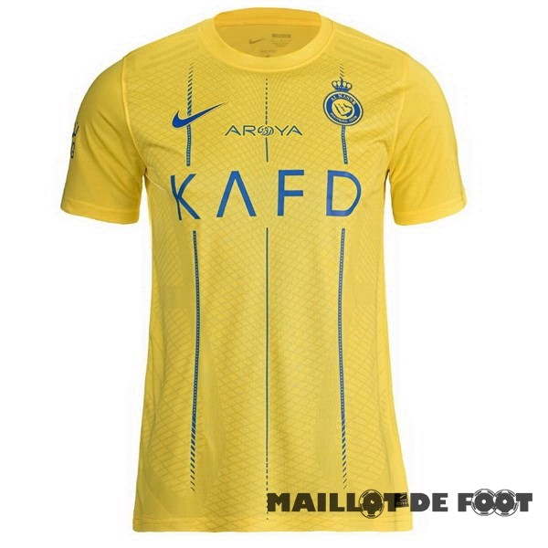 Foot Maillot Pas Cher Thailande Domicile Maillot Al Nassr 2023 2024 Jaune