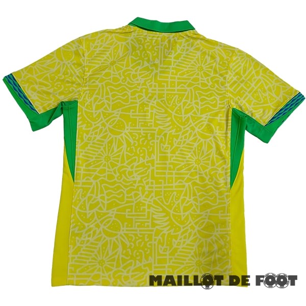 Foot Maillot Pas Cher Thailande Domicile Maillot Brésil 2024 Jaune