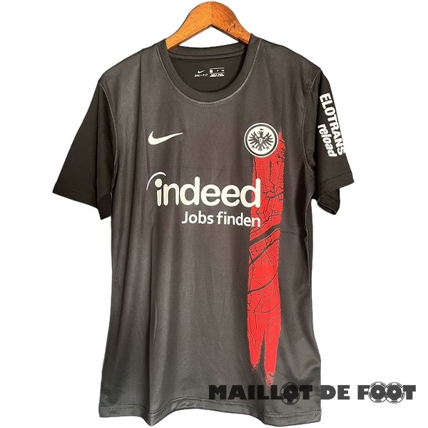 Foot Maillot Pas Cher Thailande Domicile Maillot Eintracht Frankfurt 2023 2024 Noir Rouge