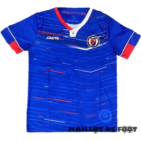Foot Maillot Pas Cher Thailande Domicile Maillot Haïti 2023 Bleu