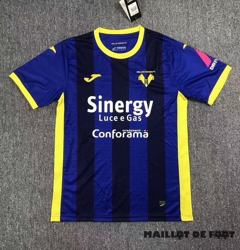 Foot Maillot Pas Cher Thailande Domicile Maillot Hellas Verona 2023 2024 Bleu