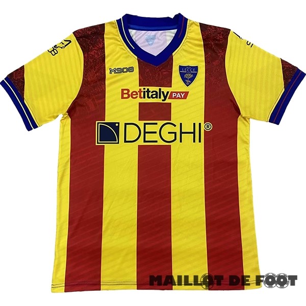 Foot Maillot Pas Cher Thailande Domicile Maillot Lecce 2023 2024 Jaune