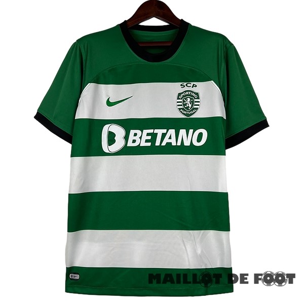 Foot Maillot Pas Cher Thailande Domicile Maillot Lisboa 2023 2024 Vert