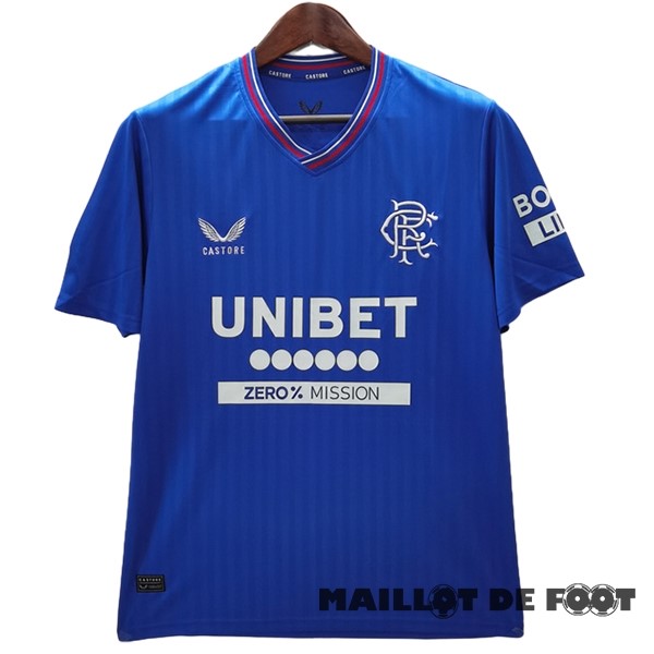Foot Maillot Pas Cher Thailande Domicile Maillot Rangers 2023 2024 Bleu