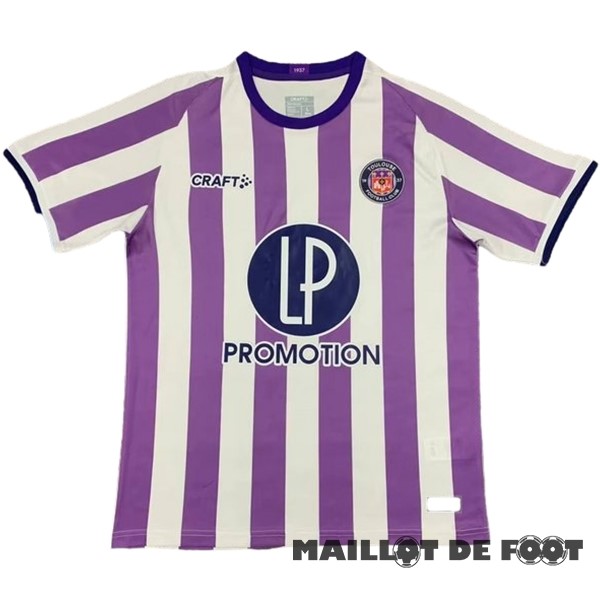 Foot Maillot Pas Cher Thailande Domicile Maillot Toulouse 2023 2024 Purpura Blanc