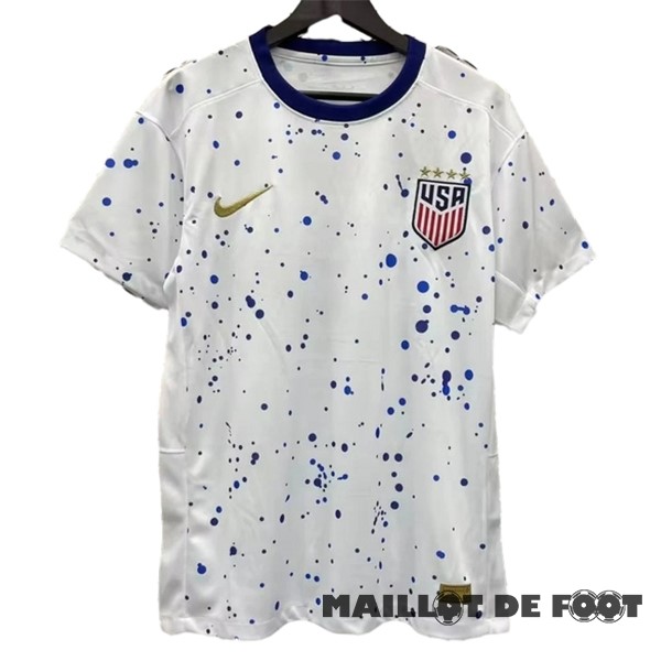 Foot Maillot Pas Cher Thailande Domicile Maillot États-Unis 2023 Blanc