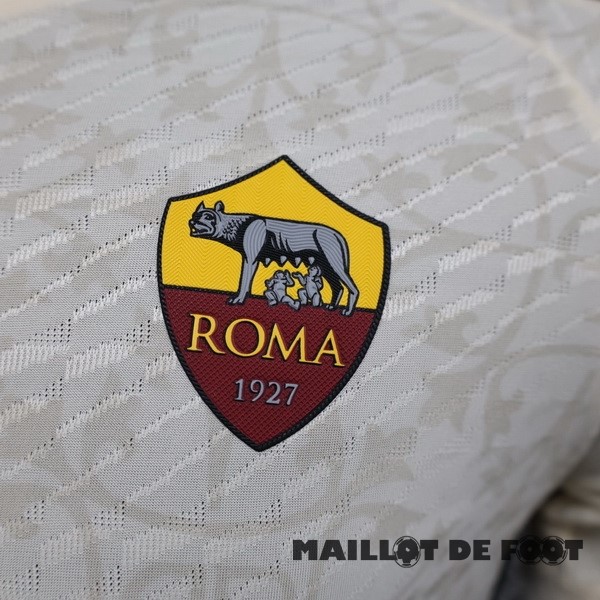 Foot Maillot Pas Cher Thailande Exterieur Joueurs Maillot As Roma 2023 2024 Blanc