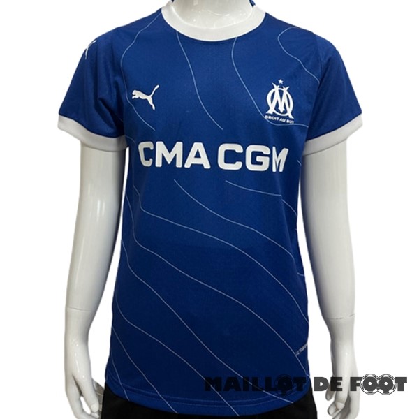 Foot Maillot Pas Cher Thailande Exterieur Joueurs Maillot Enfant Marsella 2023 2024 Bleu
