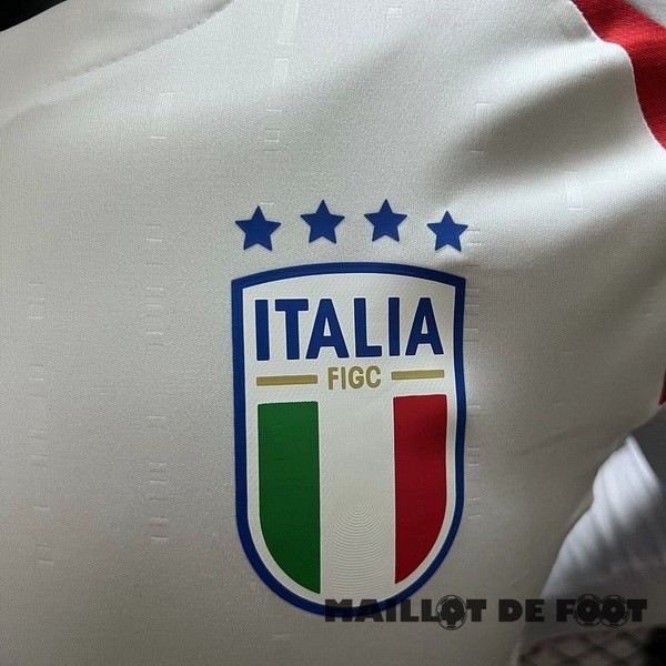 Foot Maillot Pas Cher Thailande Exterieur Joueurs Manches Longues Italie 2024 Blanc