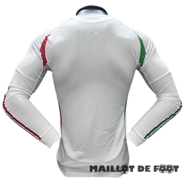 Foot Maillot Pas Cher Thailande Exterieur Joueurs Manches Longues Italie 2024 Blanc