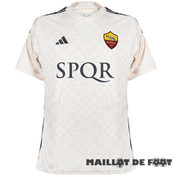 Foot Maillot Pas Cher Thailande Exterieur Maillot As Roma 2023 2024 II Jaune