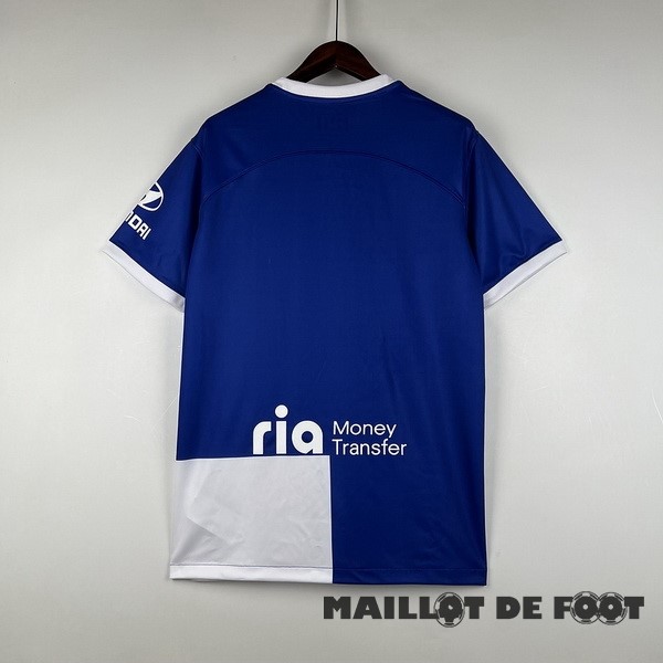 Foot Maillot Pas Cher Thailande Exterieur Maillot Atlético Madrid 2023 2024 Bleu II Blanc
