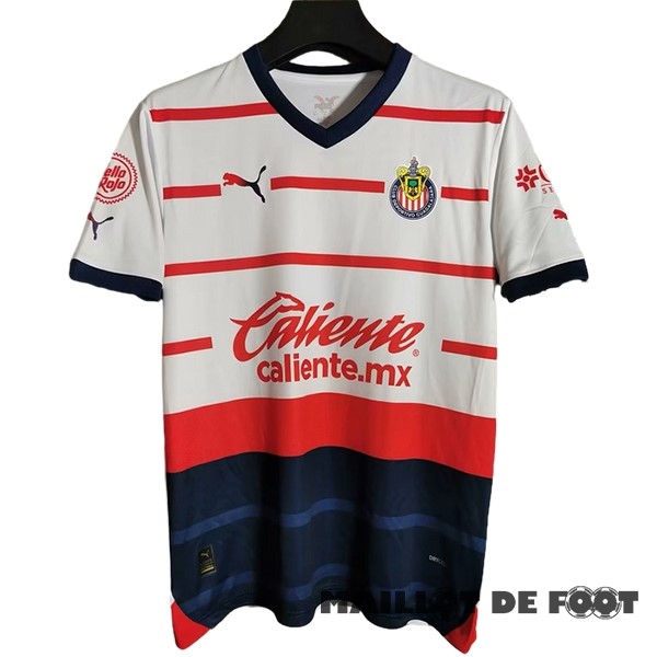 Foot Maillot Pas Cher Thailande Exterieur Maillot CD Guadalajara 2023 2024 Blanc