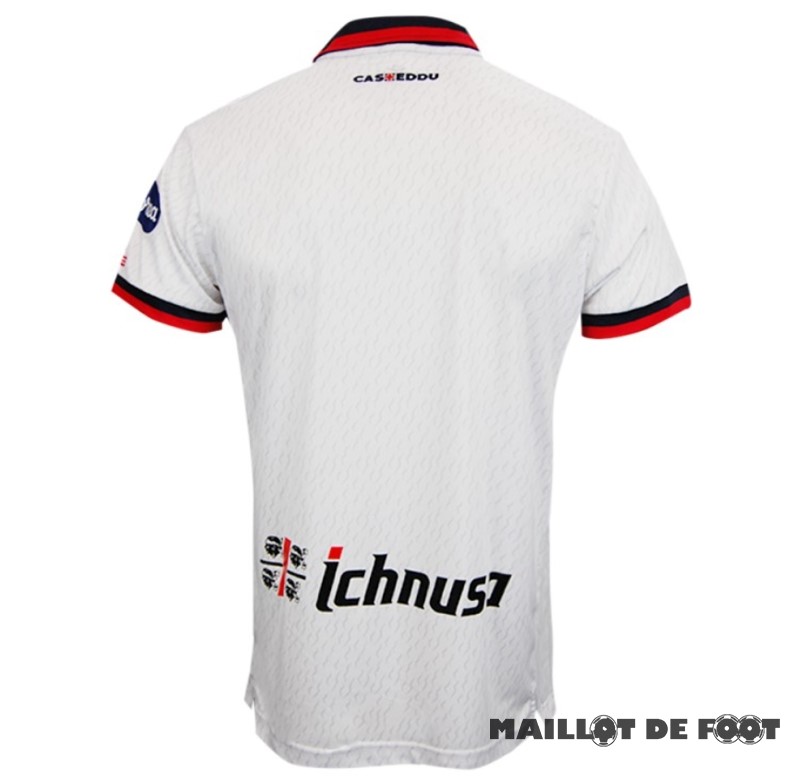 Foot Maillot Pas Cher Thailande Exterieur Maillot Cagliari Calcio 2023 2024 Blanc