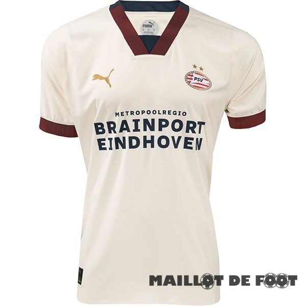 Foot Maillot Pas Cher Thailande Exterieur Maillot Eindhoven 2023 2024 Jaune
