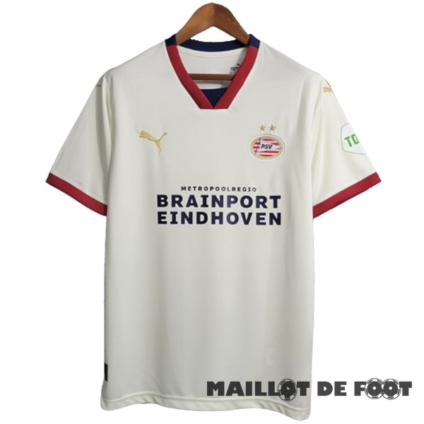 Foot Maillot Pas Cher Thailande Exterieur Maillot Eindhoven 2023 2024 Jaune