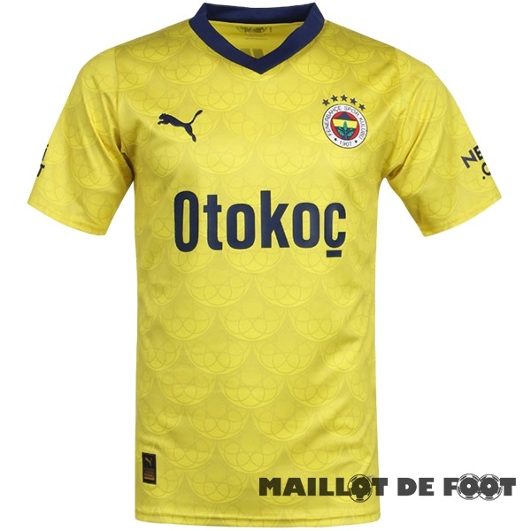 Foot Maillot Pas Cher Thailande Exterieur Maillot Fenerbahce SK 2023 2024 Jaune