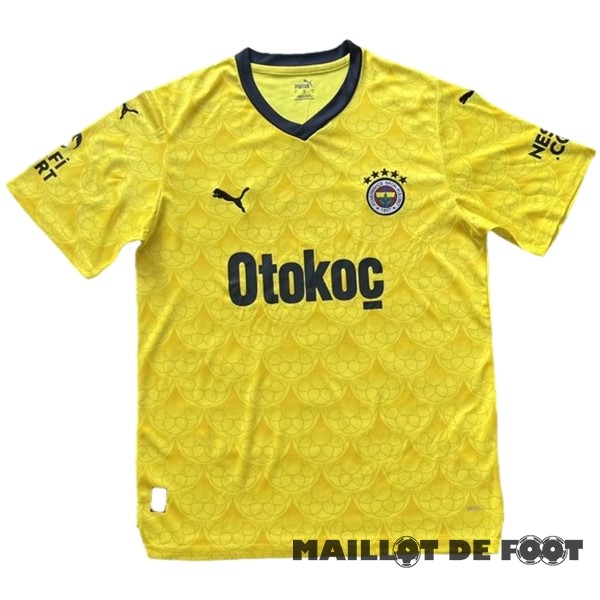 Foot Maillot Pas Cher Thailande Exterieur Maillot Fenerbahce SK 2023 2024 Jaune