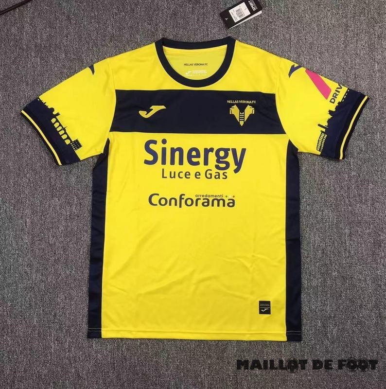 Foot Maillot Pas Cher Thailande Exterieur Maillot Hellas Verona 2023 2024 Jaune