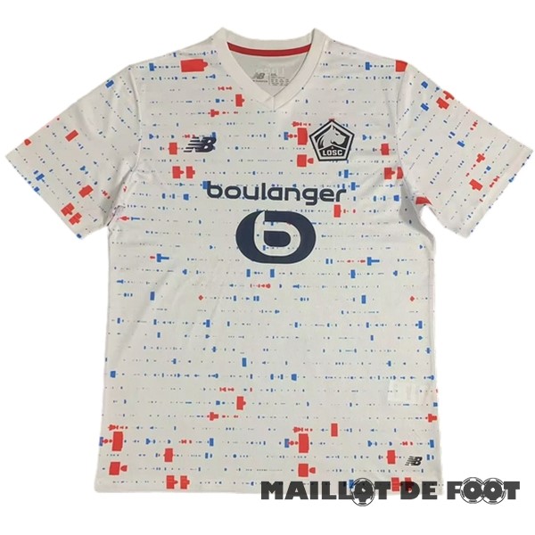Foot Maillot Pas Cher Thailande Exterieur Maillot Lille 2023 2024 Blanc