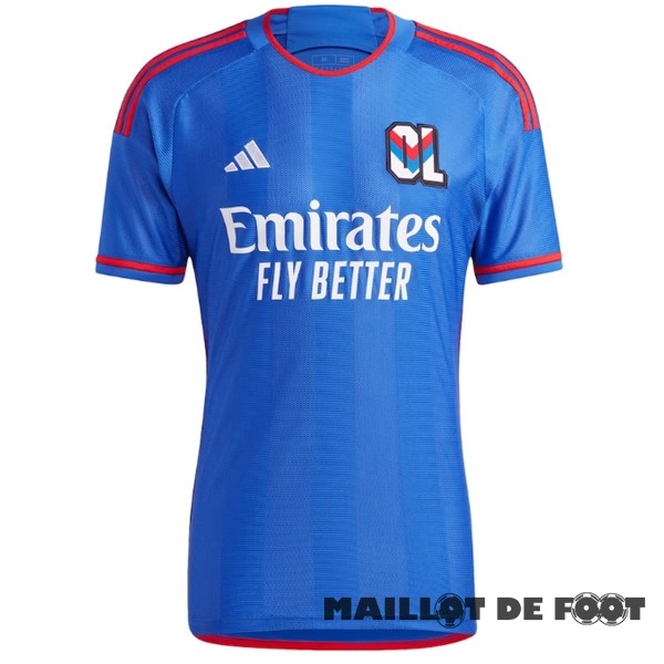Foot Maillot Pas Cher Thailande Exterieur Maillot Lyon 2023 2024 Bleu