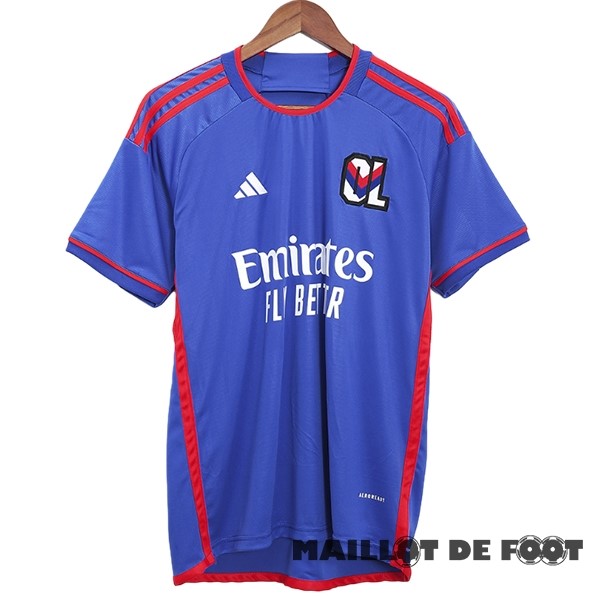 Foot Maillot Pas Cher Thailande Exterieur Maillot Lyon 2023 2024 Bleu
