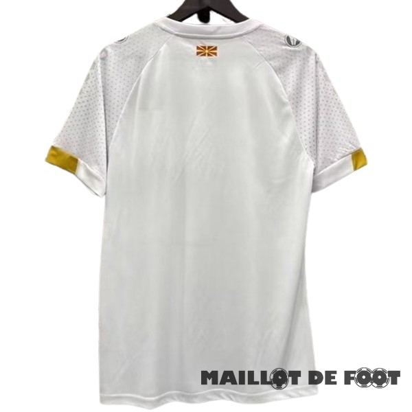 Foot Maillot Pas Cher Thailande Exterieur Maillot Macédoine du Nord 2023 Blanc