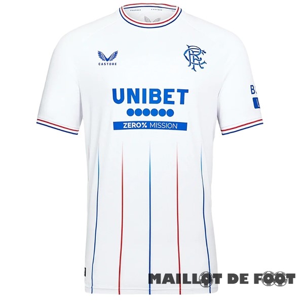 Foot Maillot Pas Cher Thailande Exterieur Maillot Rangers 2023 2024 Blanc