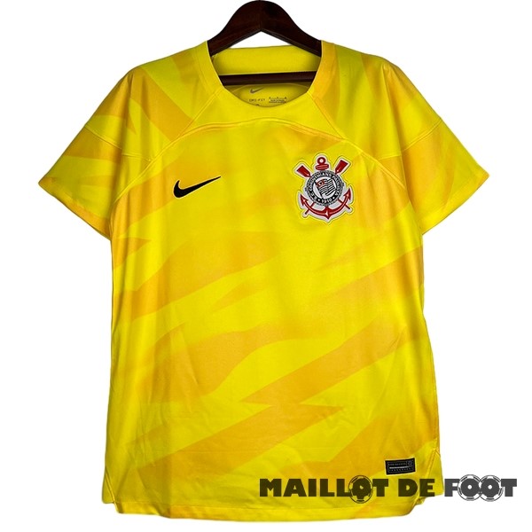 Foot Maillot Pas Cher Thailande Gardien Maillot Corinthians Paulista 2023 2024 Jaune