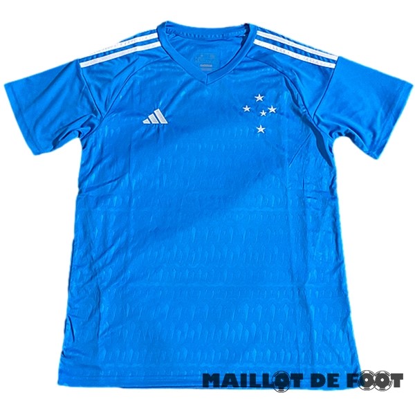 Foot Maillot Pas Cher Thailande Gardien Maillot Cruzeiro EC 2023 2024 Bleu