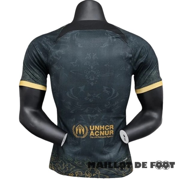 Foot Maillot Pas Cher Thailande Joueurs Spécial Maillot Barcelona 2023 2024 Noir Jaune
