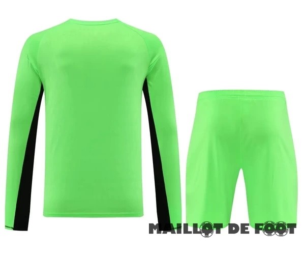 Foot Maillot Pas Cher Thailande Manches Longues Gardien Conjunto De Homme Bayern Múnich 2023 2024 Vert