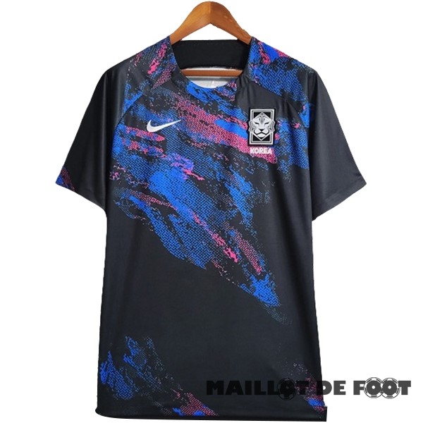 Foot Maillot Pas Cher Thailande Pré match Maillot Corée 2023 Noir