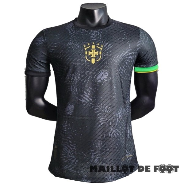 Foot Maillot Pas Cher Thailande Spécial Joueurs Maillot Brésil 2023 Noir Vert