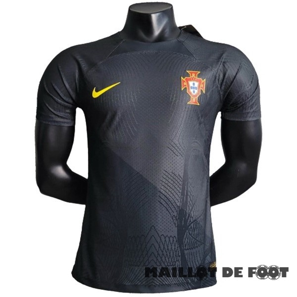 Foot Maillot Pas Cher Thailande Spécial Joueurs Maillot Portugal 2023 Gris Noir