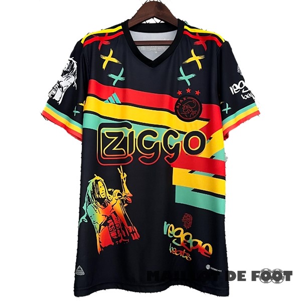Foot Maillot Pas Cher Thailande Spécial Maillot Ajax 2023 2024 Noir Jaune