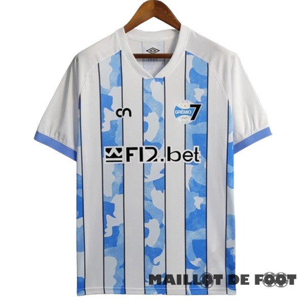 Foot Maillot Pas Cher Thailande Spécial Maillot Grêmio FBPA 2023 2024 Bleu Blanc