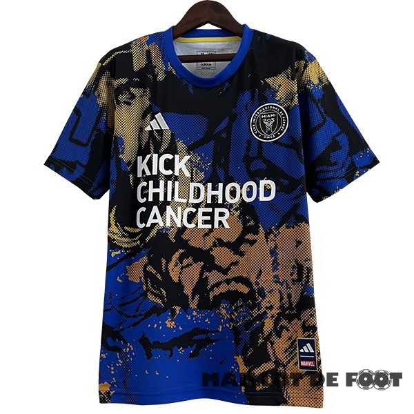 Foot Maillot Pas Cher Thailande Spécial Maillot Inter Miami 2023 2024 Bleu Jaune