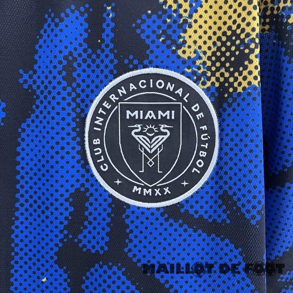 Foot Maillot Pas Cher Thailande Spécial Maillot Inter Miami 2023 2024 Bleu Jaune