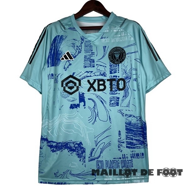 Foot Maillot Pas Cher Thailande Spécial Maillot Inter Miami 2023 2024 Bleu Vert