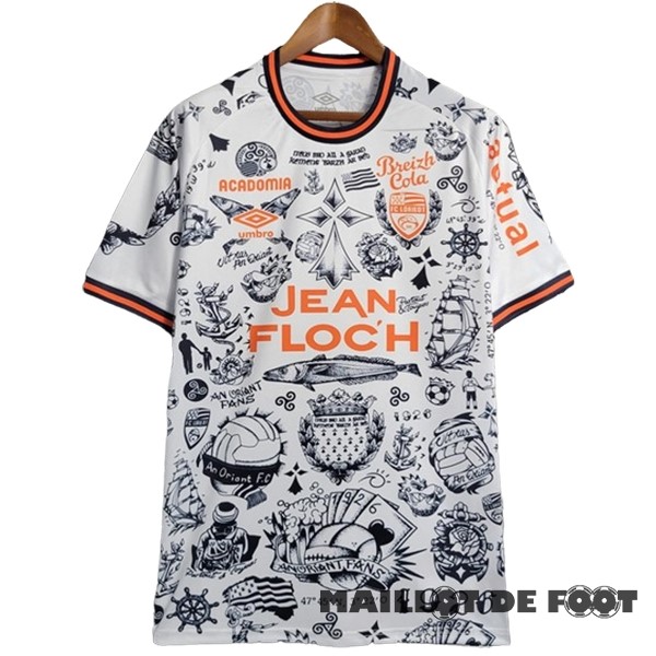 Foot Maillot Pas Cher Thailande Spécial Maillot Lorient 2023 2024 Blanc