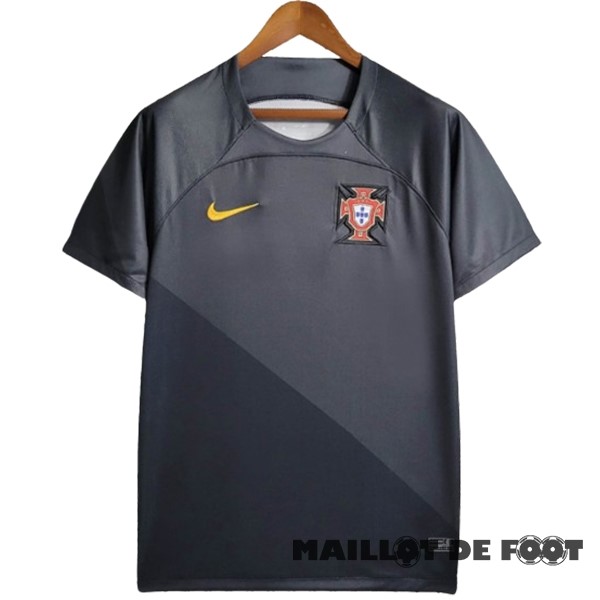 Foot Maillot Pas Cher Thailande Spécial Maillot Portugal 2023 Gris Noir