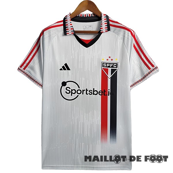 Foot Maillot Pas Cher Thailande Spécial Maillot São Paulo 2023 2024 Blanc