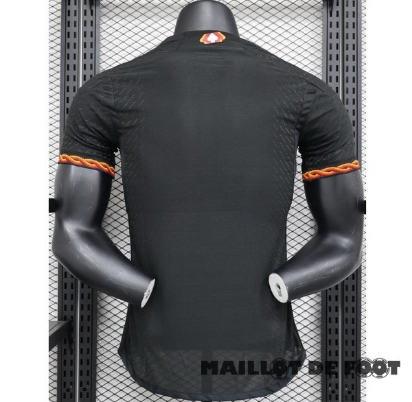Foot Maillot Pas Cher Thailande Third Joueurs Maillot As Roma 2023 2024 Noir