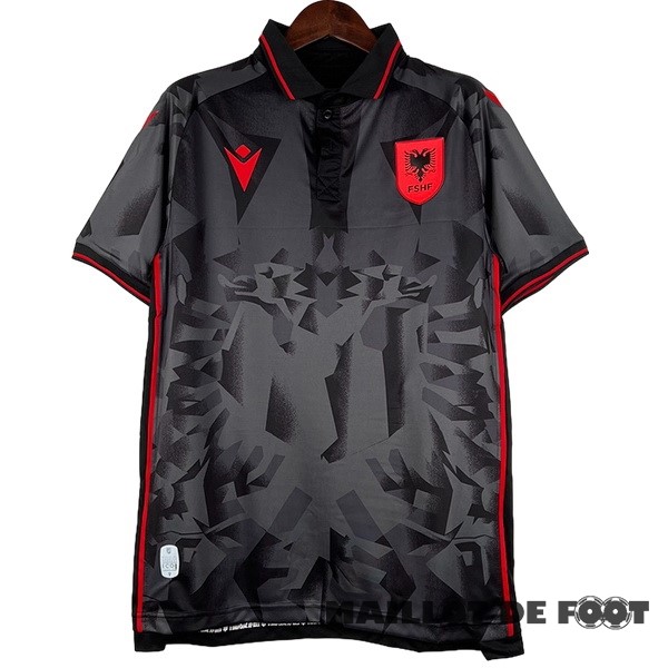 Foot Maillot Pas Cher Thailande Third Maillot Albanie 2023 Noir